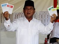 Prabowo Nyoblos
