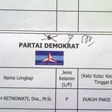 Nomor Partai Demokrat di TPS Dahlan Iskan Nyoblos Terjadi Kesalahan