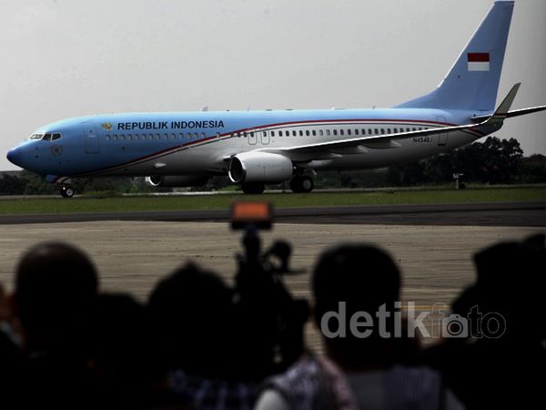 Pesawat Kepresidenan RI Tiba di Halim