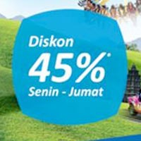 Diskon hingga 45% dengan Flazz dan Kartu Kredit BCA di JungleLand