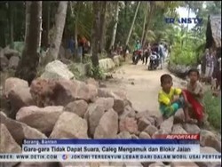 Tak Dapat Suara Sesuai Harapan, Caleg Ngamuk dan Blokir Jalan