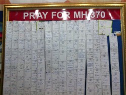 Tunjukan Simpati MH 370 di Stan Malaysia GATF 2014