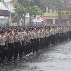 1.389 Personel Amankan Coblos Ulang di Surabaya