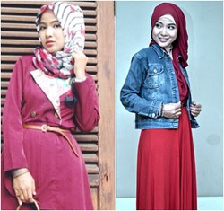 Hijab Style: Tampil Menarik dengan Busana Bernuansa Bold Ala Ussiy Fauziah