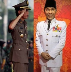 Soekarno dan Jokowi Sama-sama Bershio Kerbau Logam