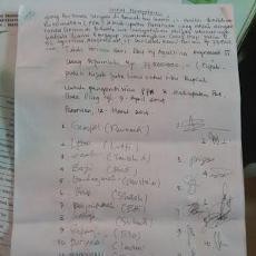 Ini Surat Perjanjian Antara Caleg Gerindra Pasuruan dengan 13 Ketua PPK