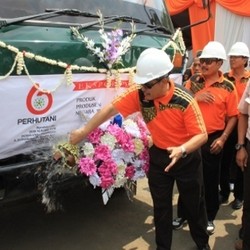 Perhutani Ekspor Perdana Produk Turunan Getah Pinus ke India