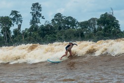 Keajaiban Alam, Bisa Surfing di Sungai Kampar
