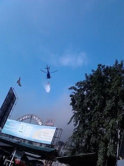 Polda Metro Kerahkan 2 Helikopter untuk Padamkan Api di Pasar Senen