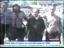 Presiden RMS Ditangkap Saat Rayakan HUT RMS