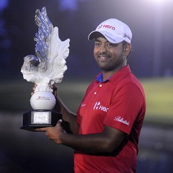Anirban Lahiri Juara CIMB Niaga Indonesian Masters 2014