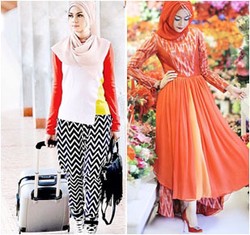 Hijab Style: Tampil Menarik dengan Perpaduan Motif & Warna Ala Tina Asmara