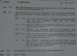 Ini Surat Lengkap Wakapolri: Mulai dari Soal Ajudan Sampai Rebutan Jabatan Kasat Lantas
