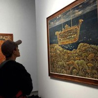 Buta Warna Parsial, Pelukis Widayat Buat Warna di Kanvasnya Terasa Unik