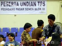 Korban Kebakaran Ikuti Undian Kupon TPS Pasar Senen