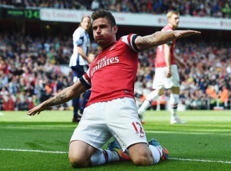 Gol Tunggal Giroud Menangkan Arsenal atas WBA