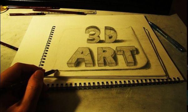 Keren! Gambar 3D Ini Hanya Dilukis dengan Pensil