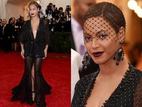 Gaun Hitam Menerawang Beyonce di Met Gala 2014