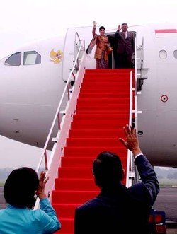 Dari Bali, SBY dan Ibu Ani Mampir dan Menginap di Yogyakarta