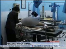 Perampas Motor Nyaris Tewas Diamuk Massa