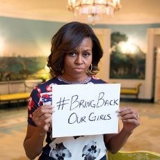 Michelle Obama Doakan Ratusan Pelajar Nigeria yang Diculik Boko Haram