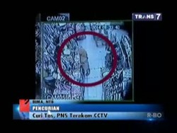 Curi Tas, PNS Terekan CCTV