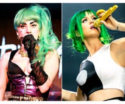 Lady Gaga Tuduh Katy Perry Meniru Rambut Hijaunya