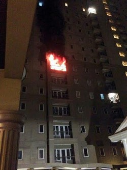 2 Jam Berkobar, Api di Apartemen Grand Palace Kemayoran Dipadamkan