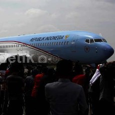 Terbang Perdana ke Luar Negeri, Pesawat RI 1 Mendarat Mulus di Bandara Myanmar