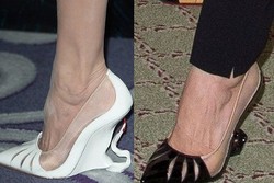 Angelina Jolie Pakai Sepatu Bertanduk dari Christian Louboutin