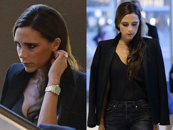 Victoria Beckham Serba Hitam di Singapura