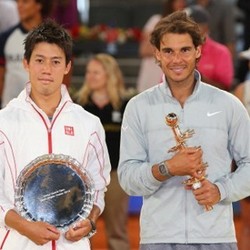 Nishikori Mundur di Set Ketiga, Nadal Pertahankan Gelar