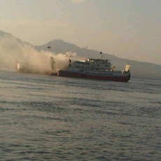 KMP Reny II Terbakar di Selat Bali, 50 Penumpang Selamat