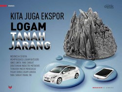 Kita Juga Ekspor Logam Tanah Jarang