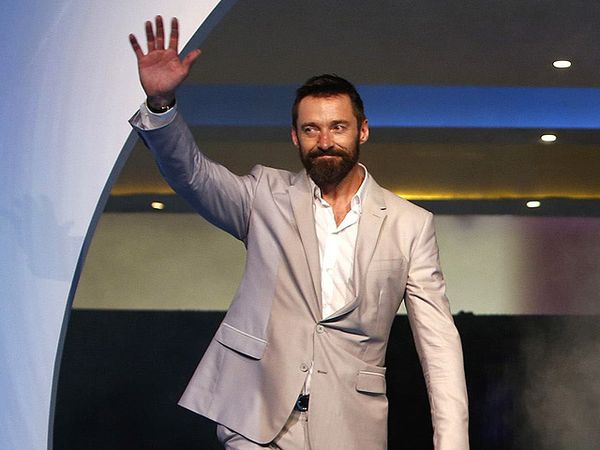 Hugh Jackman di Premiere X-Men: Days Of Future Past Singapura