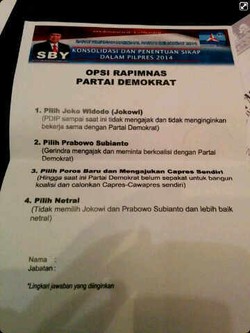 Koalisi PD Ditentukan Lewat Voting, Ini 4 Opsinya