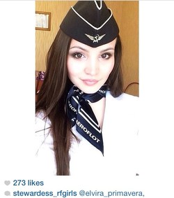 Aduhai, Cantiknya Para Pramugari Rusia Saat Bertugas