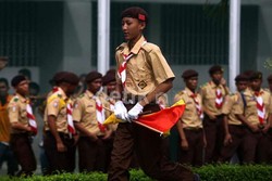 Amankan Lalin Jelang Pilpres, Polda Jateng Gandeng Anggota Pramuka