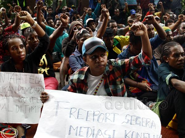 Demo Freeport Berlangsung Anarkis