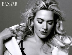Kate Winslet Pamer Tubuh Seksi dengan Lingerie di Majalah Harpers Bazaar
