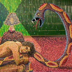 Seniman Kolombia Buat Karya Seni Unik dari Ribuan Pensil Warna Warni