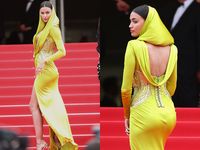 Pacar Cristiano Ronaldo Seksi Berkerudung di Festival Film Cannes