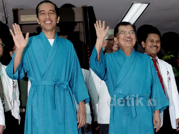 Jokowi-JK Jalani Tes Kesehatan di RSPAD
