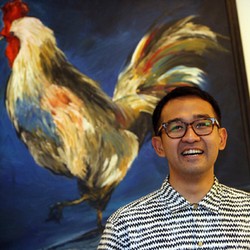 Lukisan Ayam yang Menggambarkan Iwet Ramadhan