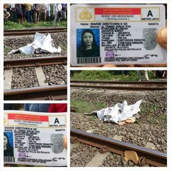 Maisie Gretchen Tewas Tertabrak Kereta di Kebayoran Lama