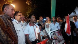 Kader Gerindra Ini Naik Vespa 8 Hari dari Medan ke Rumah Polonia