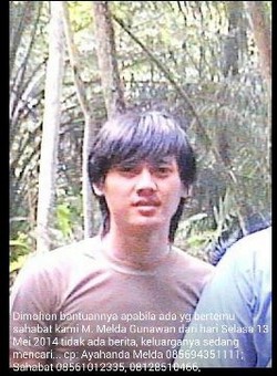 Melda Gunawan Hilang 2 Pekan Bersama Mobil Avanza Merah Miliknya