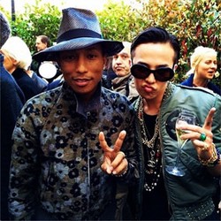 G-Dragon Eksis Foto Bareng Pharrell Williams