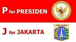 Tim Prabowo-Hatta Munculkan P for Presiden J for Jakarta