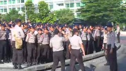 Antisipasi Protes Hasil Pemilu, Polisi Simulasi Keamanan di Bunderan HI